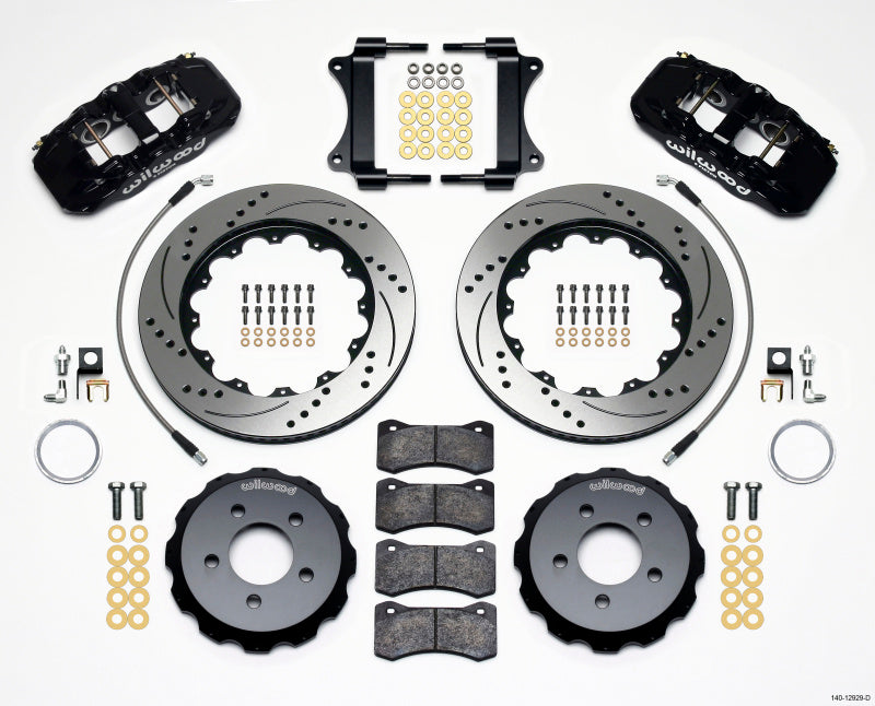 Wilwood AERO6 Front Hat Kit 14.25 Drilled 2008-2009 Pontiac G8 w/Lines