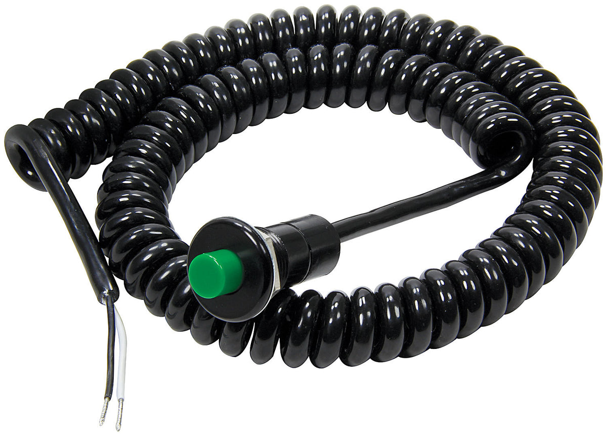 Allstar Performance Remote Button w/Cord Sm Green Button