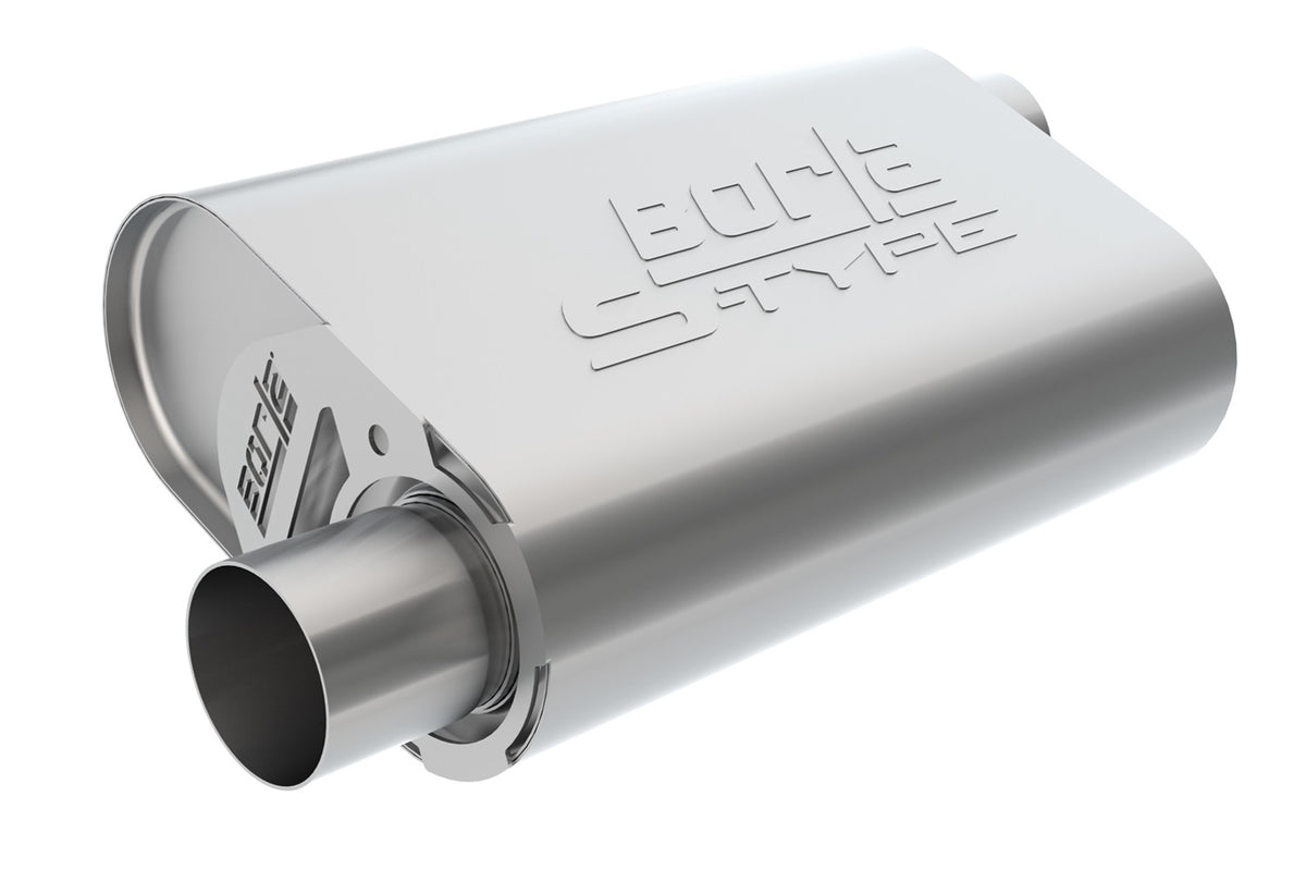 Borla CrateMuffler 3in Offset IN/OFFSET OUT S-Type