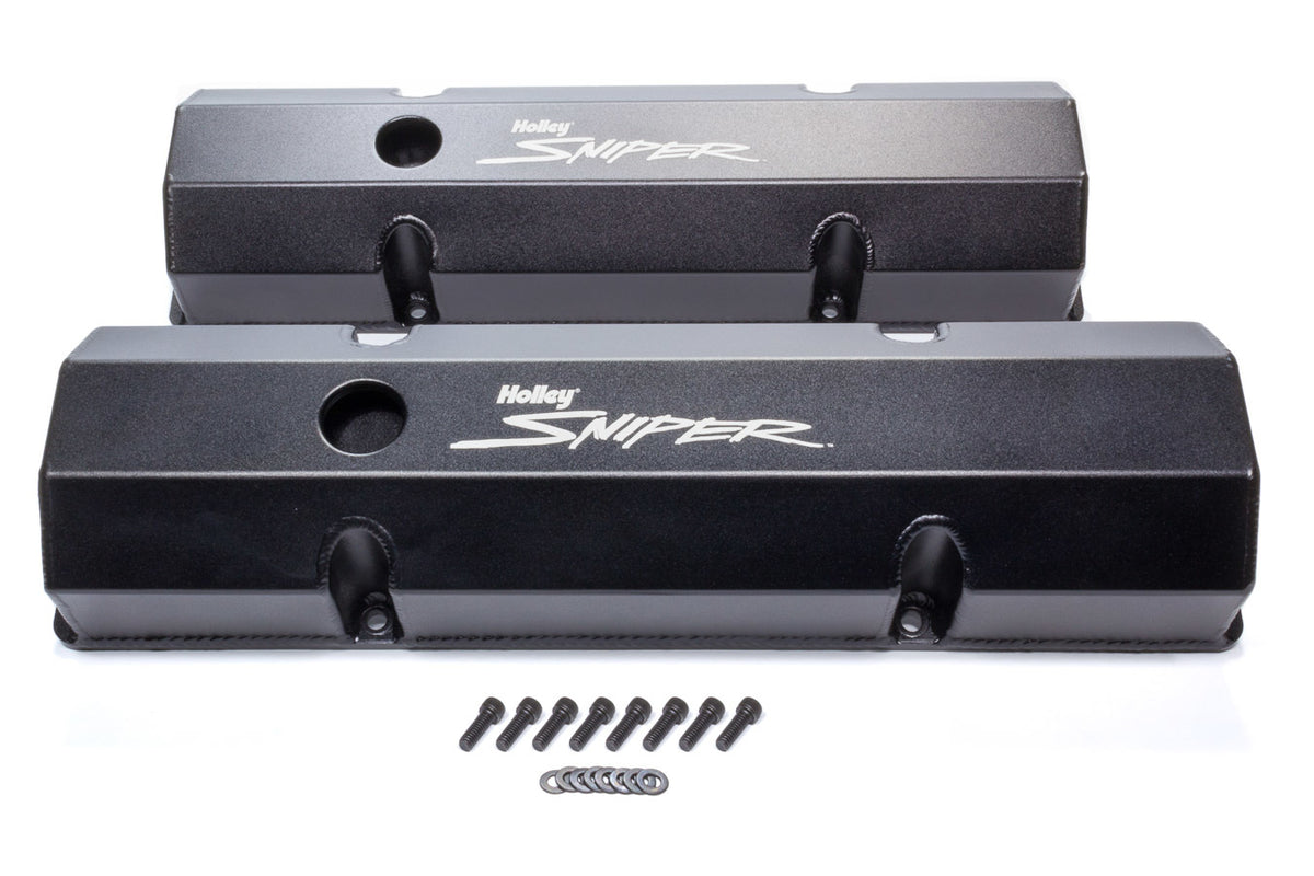 Holley Sniper Fabricated Valve Covers SBC Tall