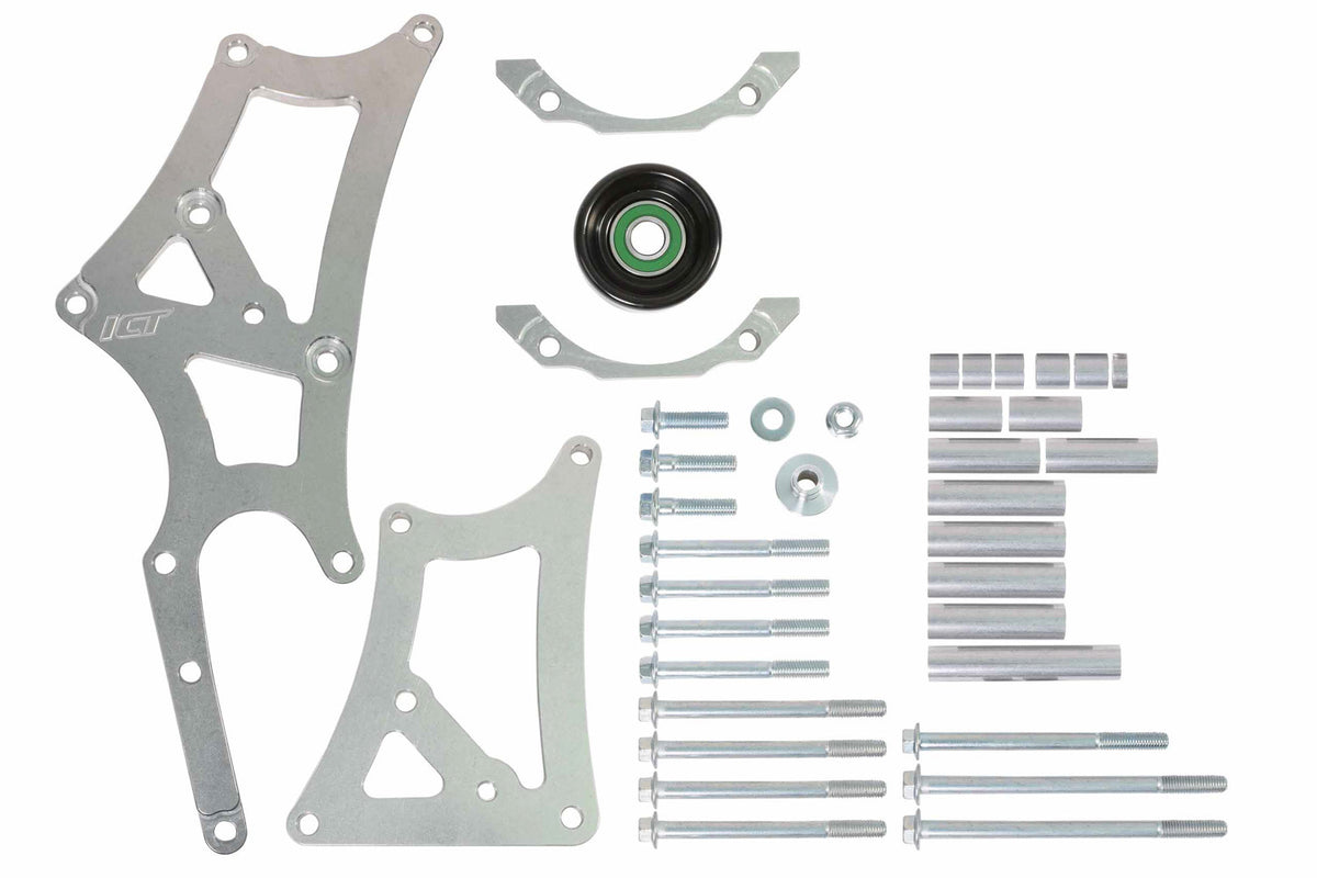 ICT Billet PS AC LS Swap Bracket 96-98 Vortec HT6 AC Cmp