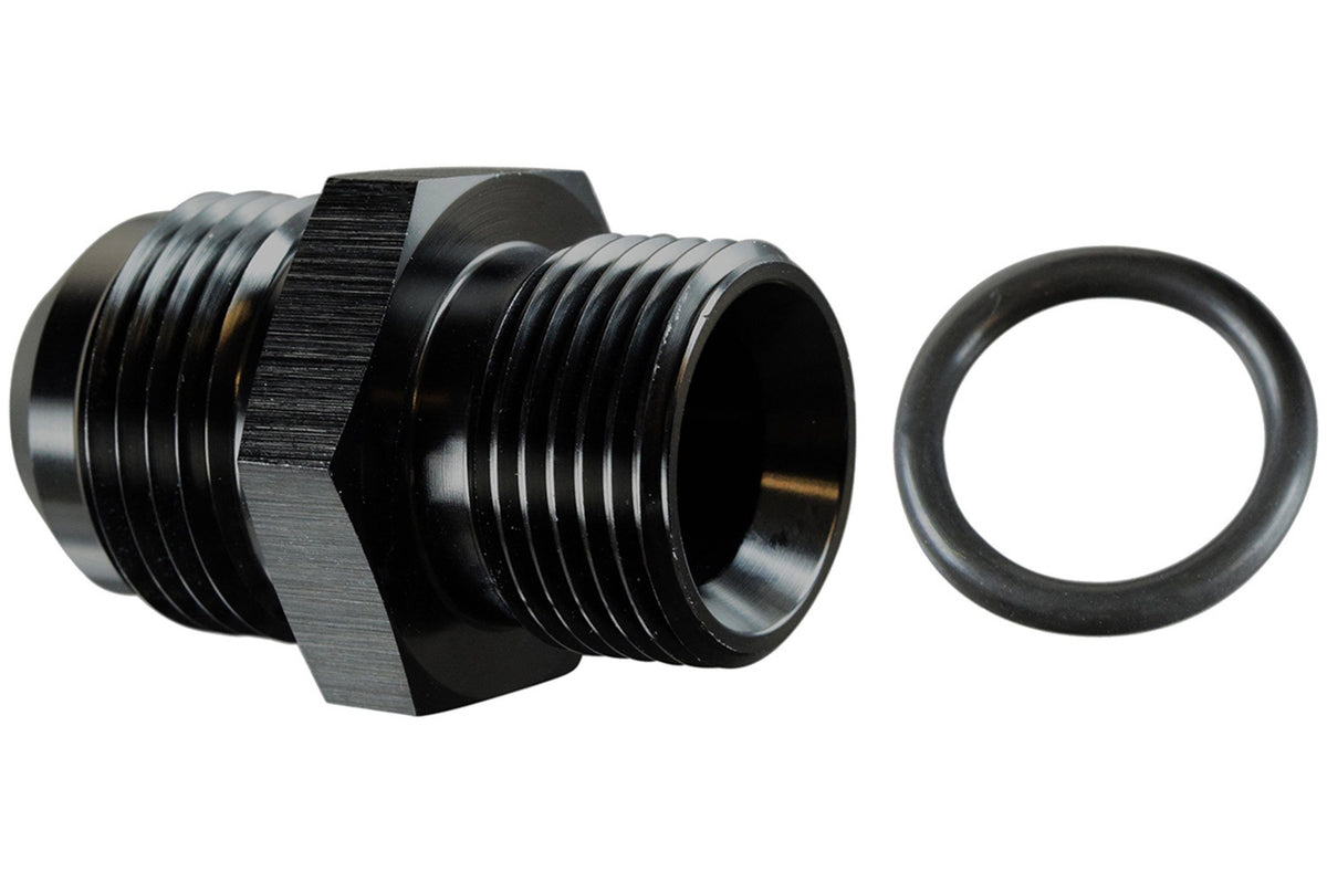ICT Billet LS Truck Turbo Oil Drain Pan Adapter -10AN