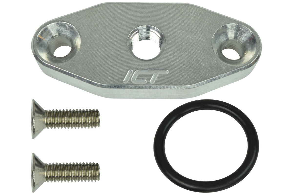 ICT Billet LS LS1 1/8 NPT Turbo Oil Supply Port Adapter