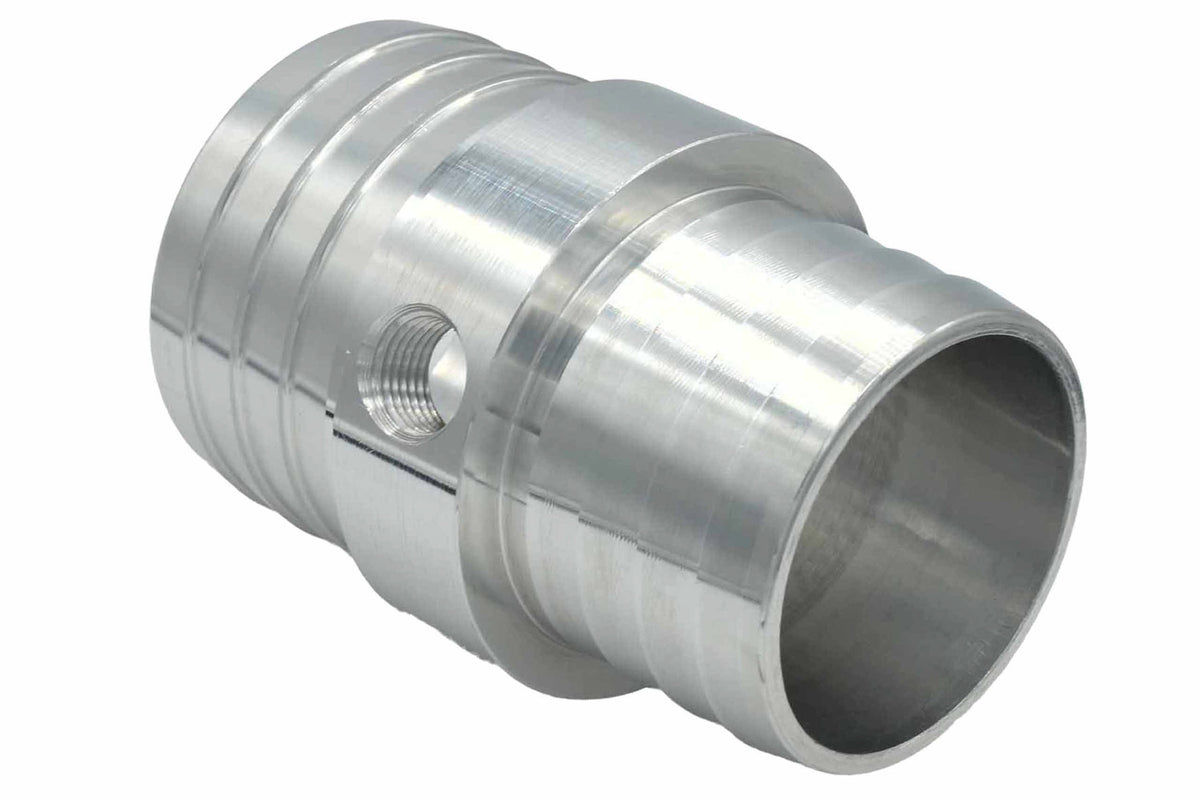 ICT Billet 1-1/4 to 1-1/2 Hose w/ 1/8NPT Steam Port Adapt