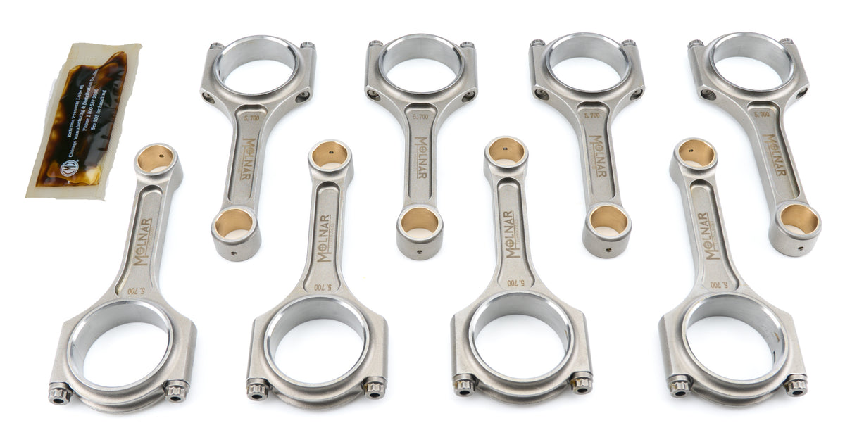 Molnar Technologies 5.700 I-Beam Rod Set SBC Lightweight