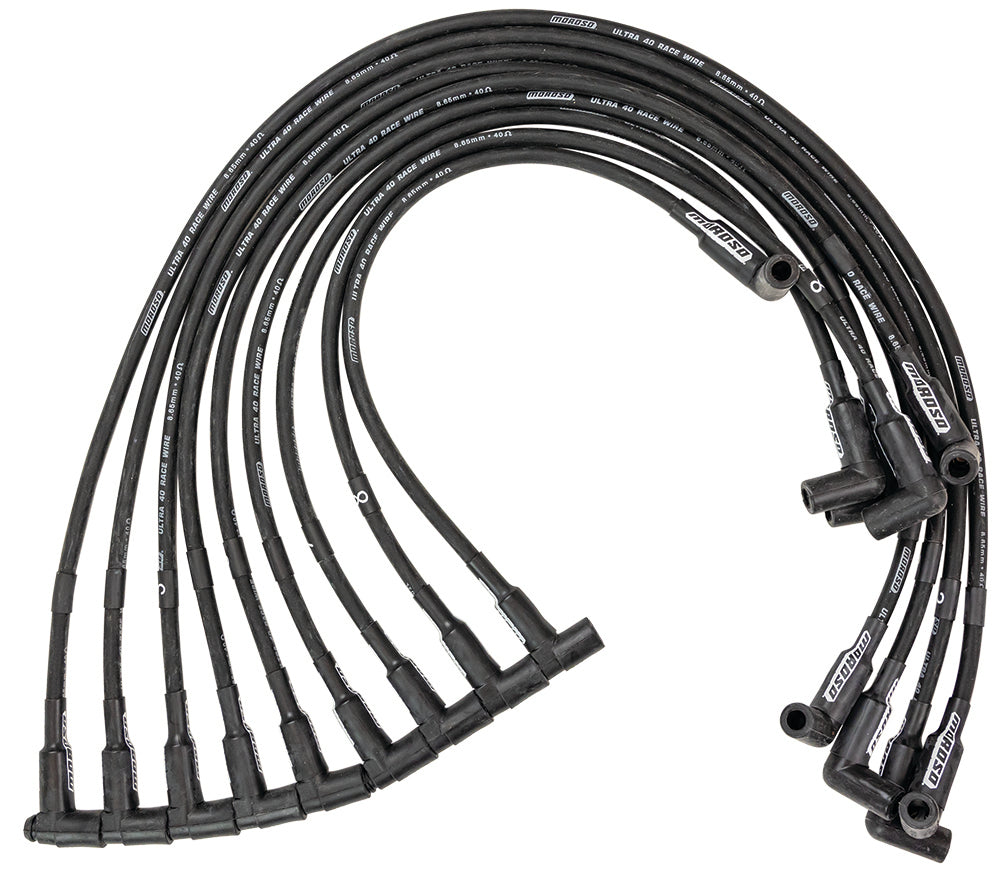 Moroso Ultra 40 Plug Wire Set SBC Sprint Car Black