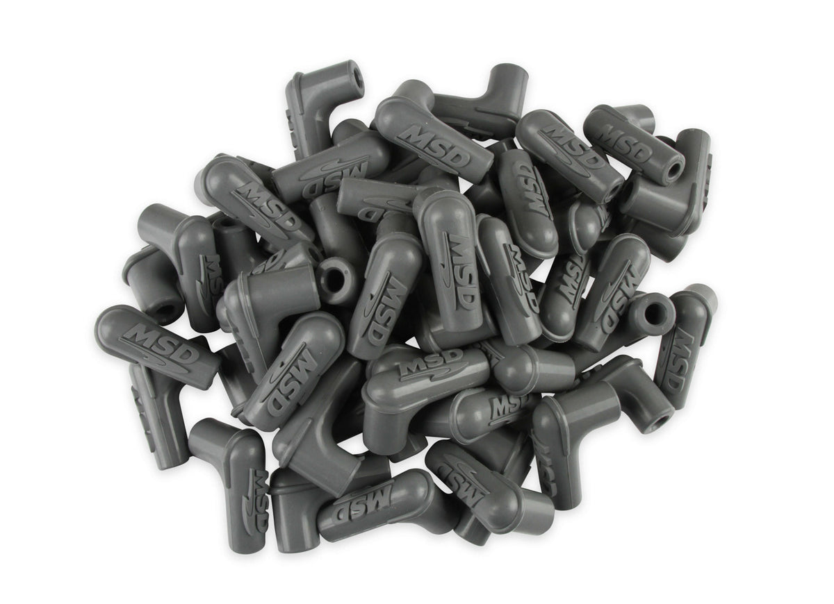 MSD 90-Deg Sprak Plug Boots 50pk - Gray