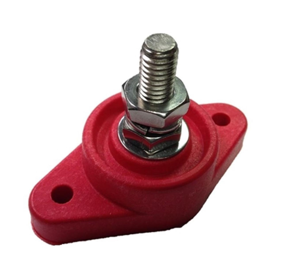 Quickcar Racing Products Power Distribution Block Red Single Post