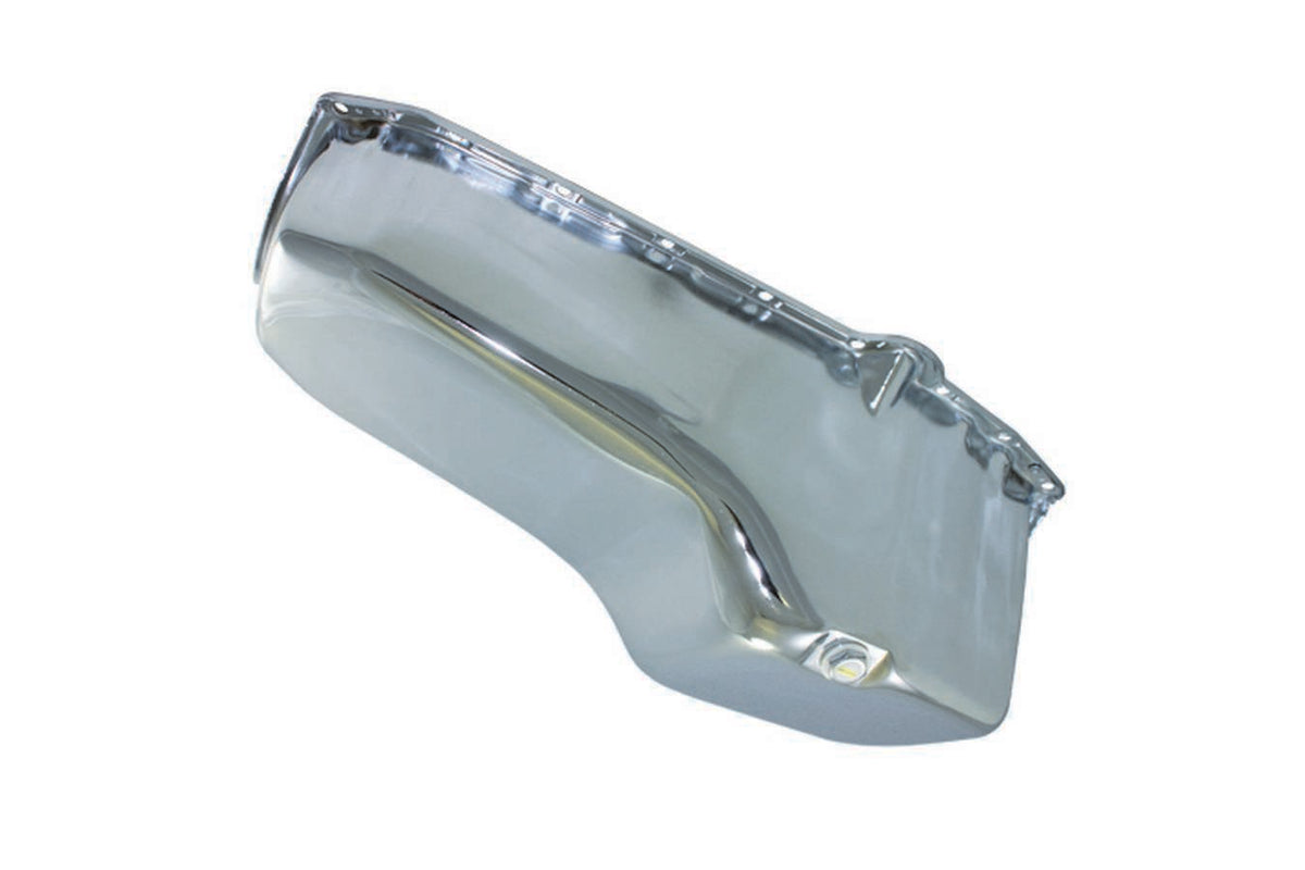 Specialty Products Company 55-79 SBC Steel Stock Oil Pan Chrome