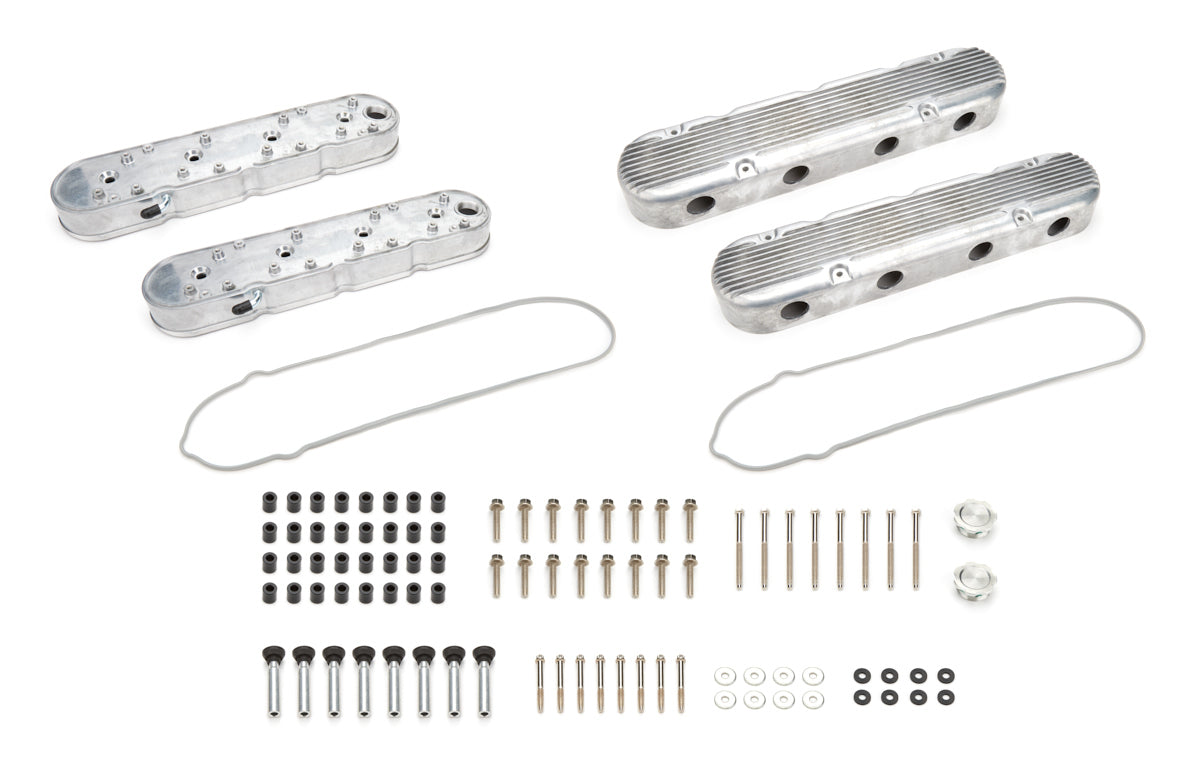 Specialty Products Company Valve Covers GM LS 2-Piece Tall Finned Alum