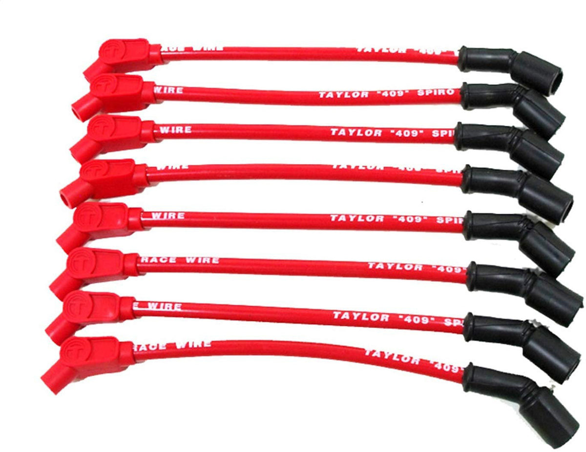 Taylor/vertex 409 Spiro-Pro Plug Wire Race Set 135-Deg Red