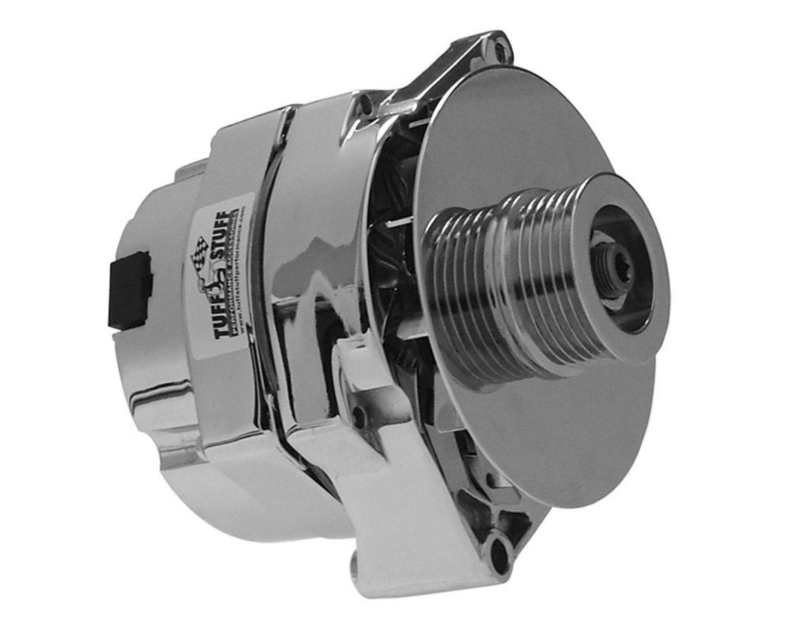 Tuff-stuff GM Alternator 100 Amp 1-Wire Chrome 6 Groove