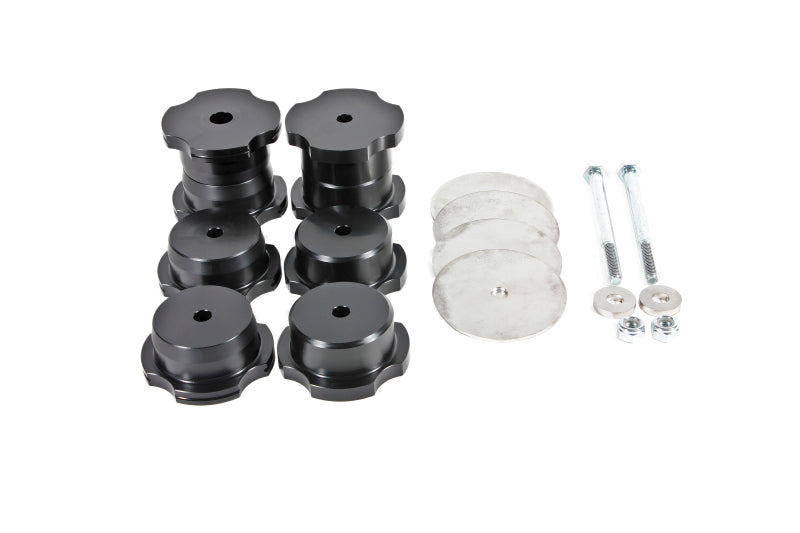 BMR 16-17 6th Gen Camaro Rear Cradle Bushing Kit (Delrin) - Black