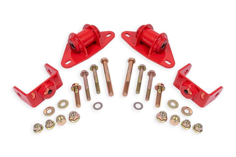 BMR Suspension 14-19 Chevrolet Corvette Motor Mount Kit - Red
