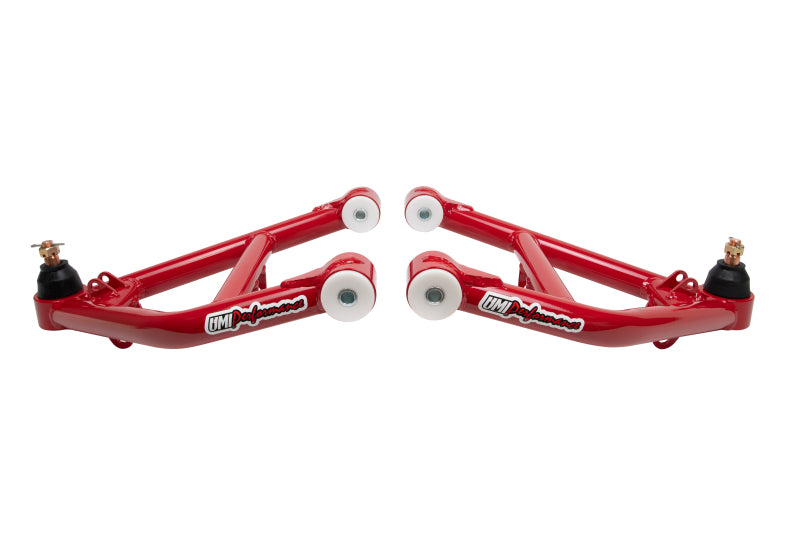 UMI Performance 64-72 GM A-Body Tubular Lower Front A-Arms Corner Max Tall Ball Joint