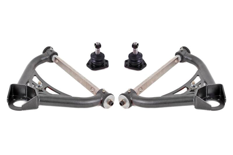 BMR 70-81 Chevrolet Camaro A-Arms Upper Non-Adjustable Delrin Std Ball Joint - Black Hammertone