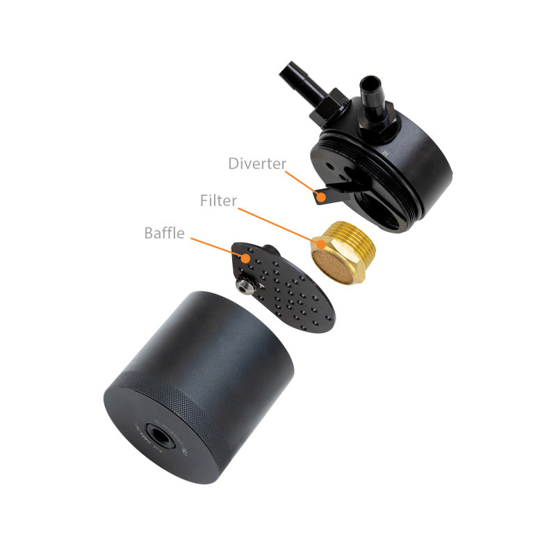 Mishimoto 2013+ Cadillac ATS 2.0T Baffled Oil Catch Can Kit - Black