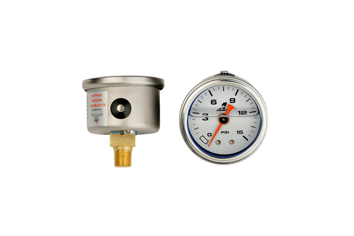 Aeromotive Fuel Pressure Gauge - 1.5in 0-15psi