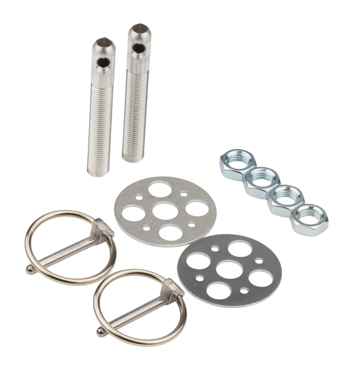 Allstar Performance LW Alum Hood Pin Kit 3/8in Silver