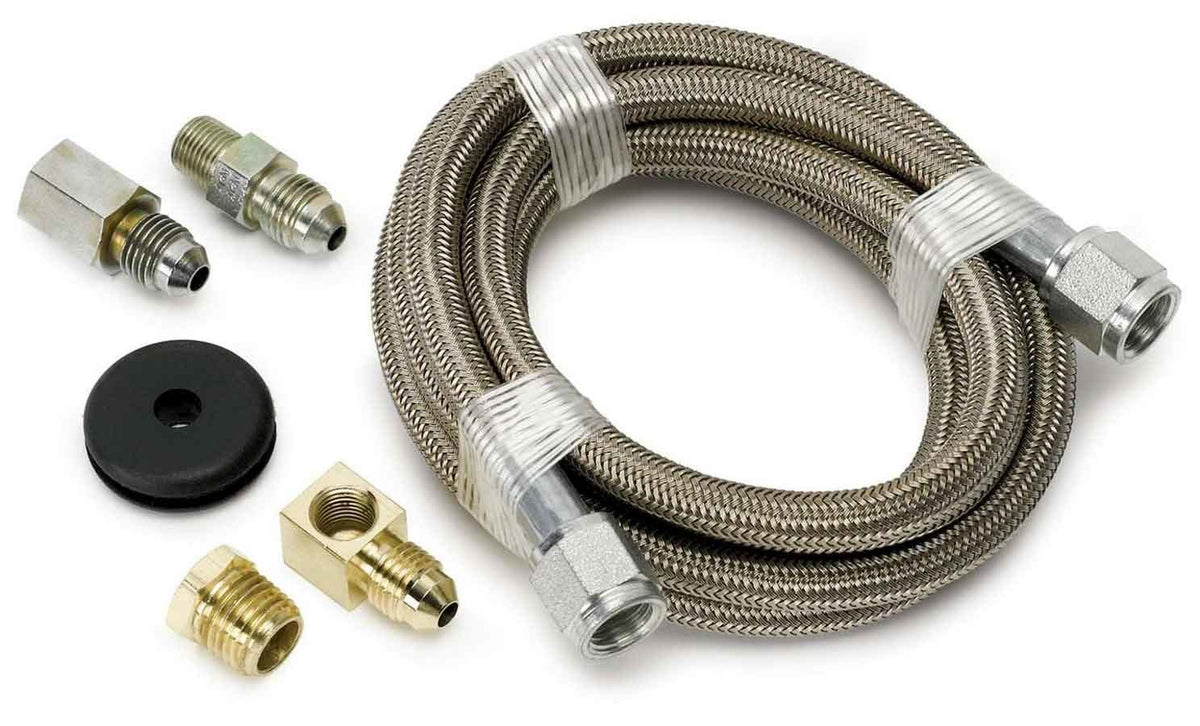 AutoMeter 6 Ft Braided Stl Line Ki