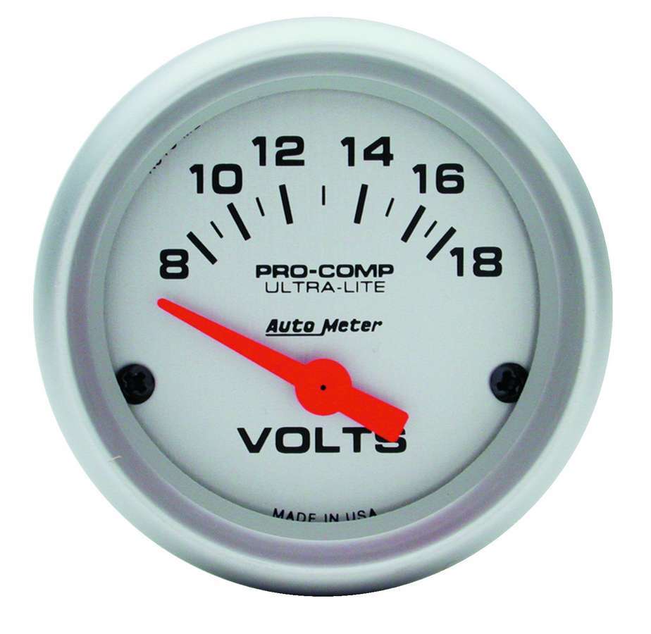 AutoMeter 2-1/16 Mini Ultralite VOLTMETER