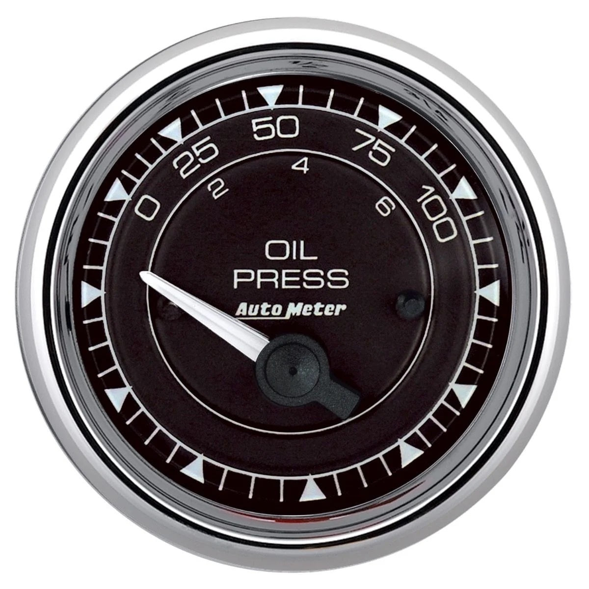 AutoMeter 2/16 Chrono Chrome Gaug Pressure 0-100PSI
