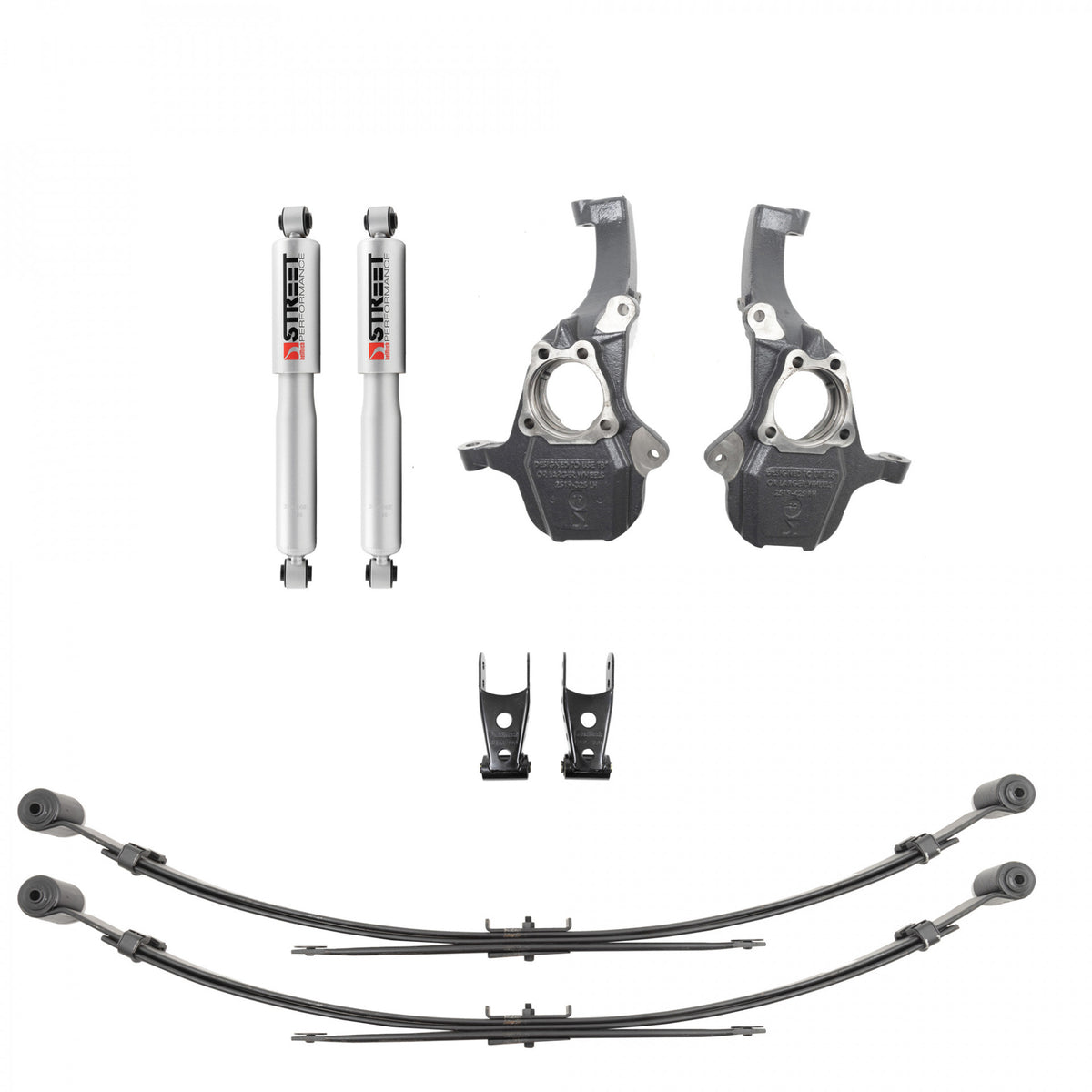 Belltech Lowering Kit 2in Front/ 4in Rear 19- GM P/U 1500