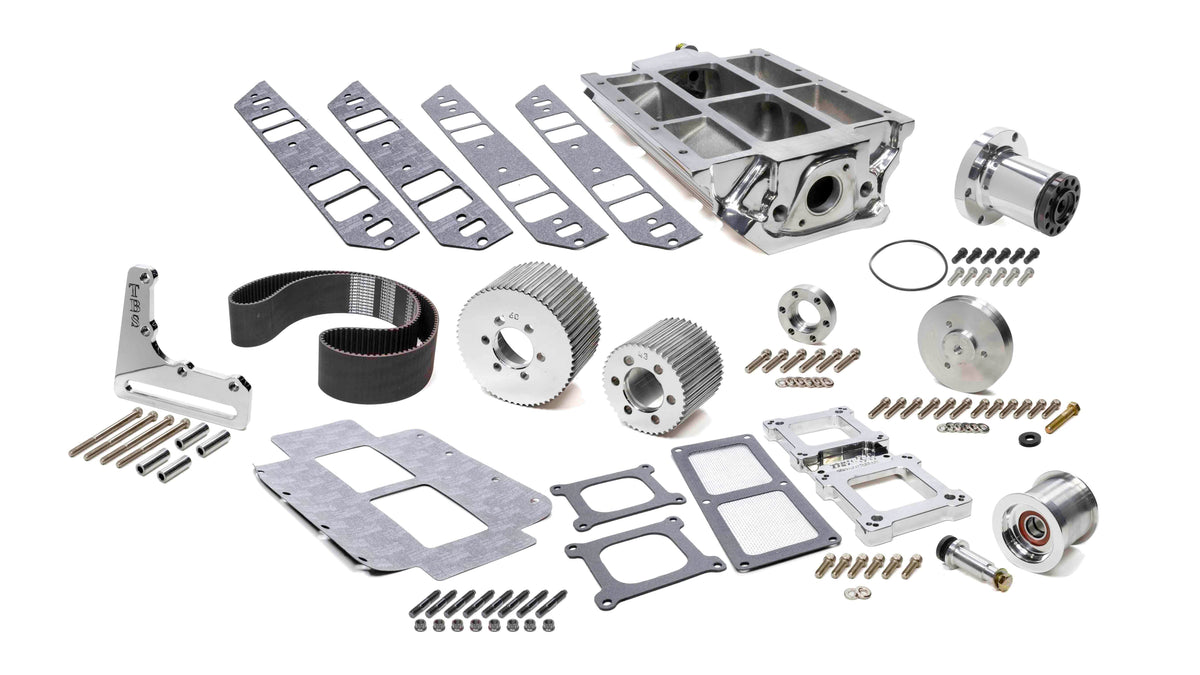 The Blower Shop BBC Intake & 671 Drive Accessory Kit 2V.
