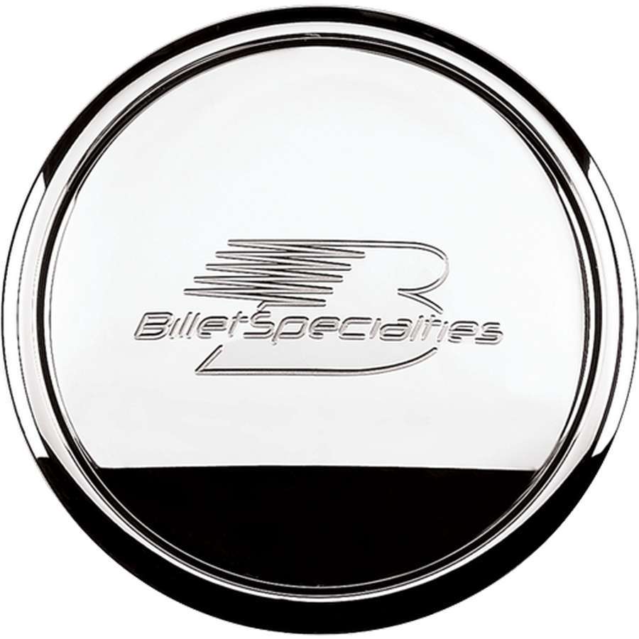 Billet Specialties Polished Horn Button Billet Logo