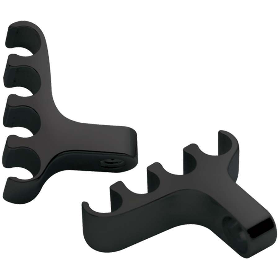 Billet Specialties 4 Wire Separator Valve Cover Mount Black Pair