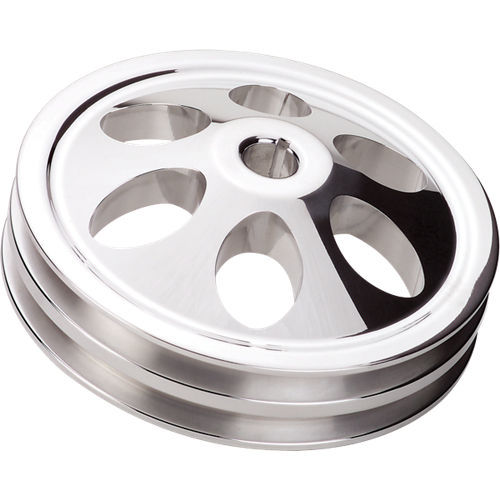 Billet Specialties Power Steering Pulley 2 Groove Keyway 66-76 GM