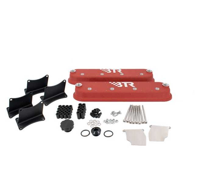 Brian Tooley Racing Valve Covers w/Coil Mounts - Red