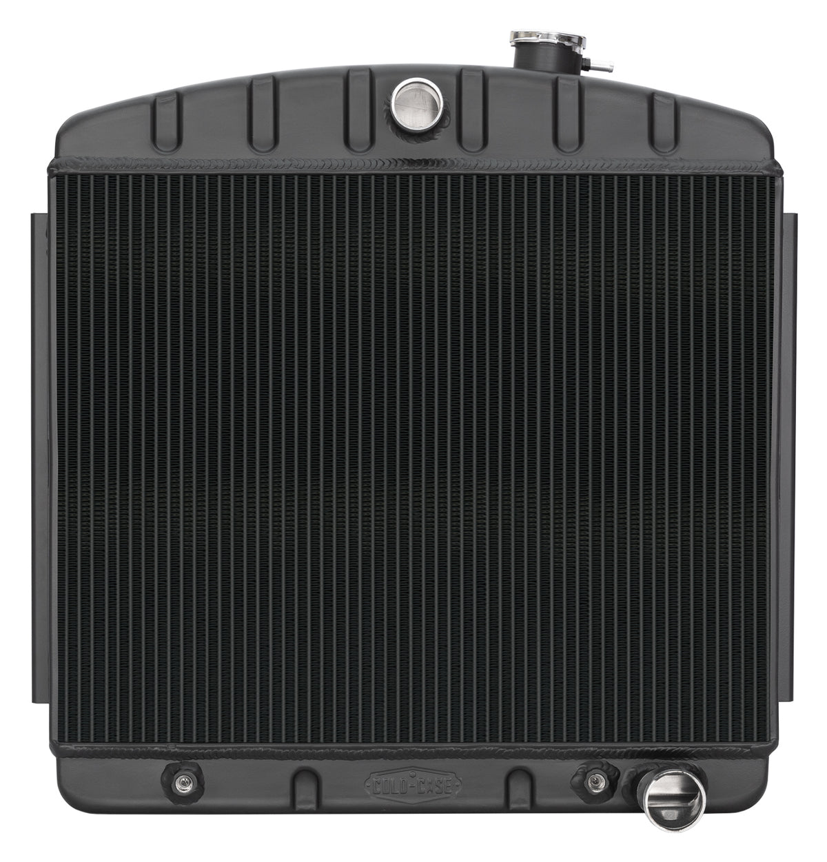 Cold Case Radiators 55-56 Chevy Radiator 6 Cylinder Black
