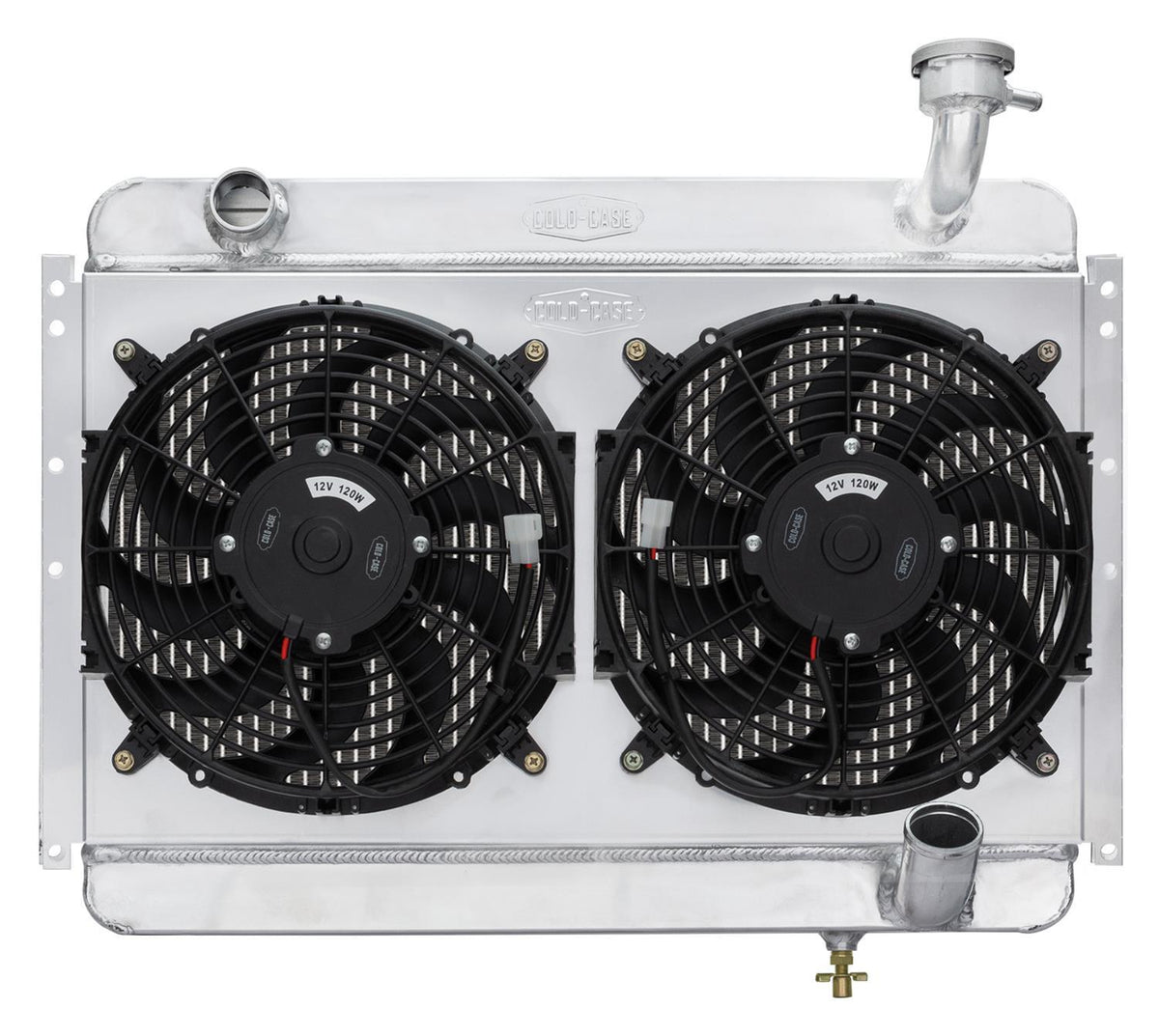 Cold Case Radiators 56-60 Corvette Radiator w/ Dual 12in Fan Kit