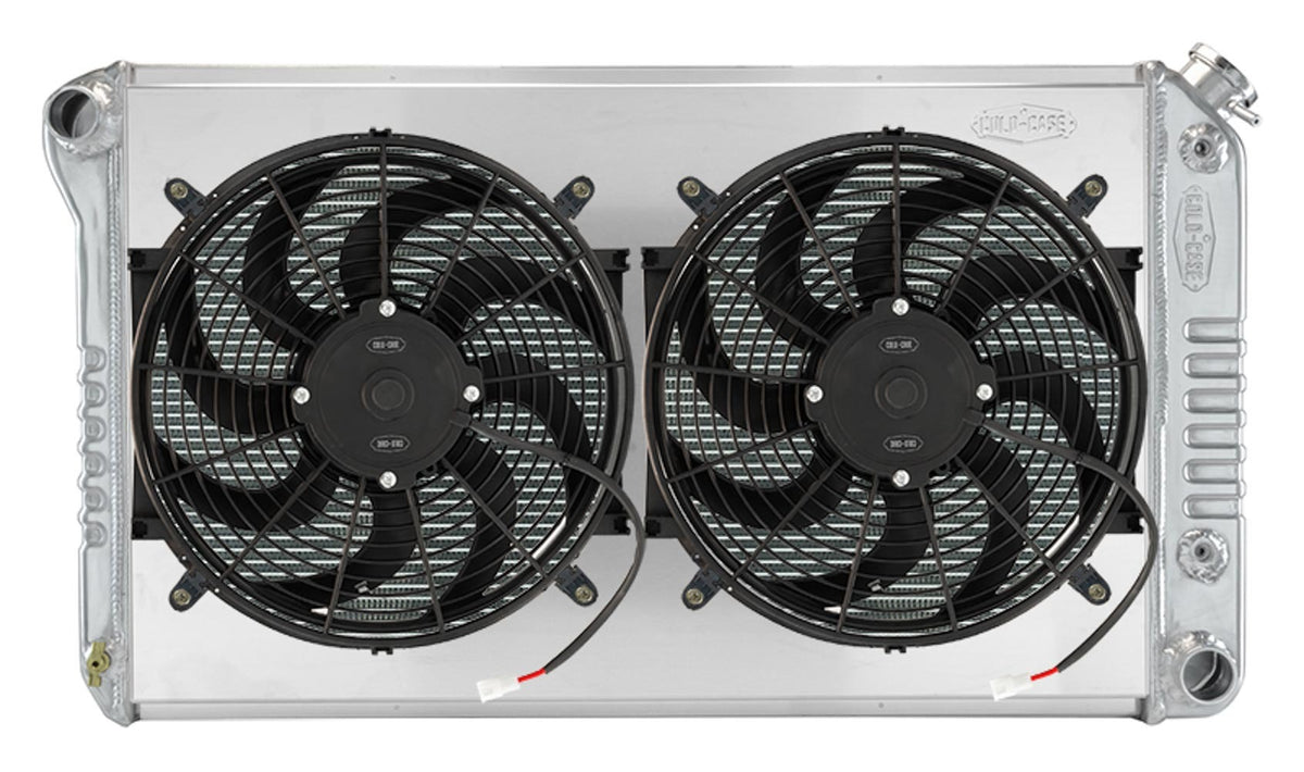 Cold Case Radiators 68-77 A-Body Radiator w/Dual 14in Fan Kit