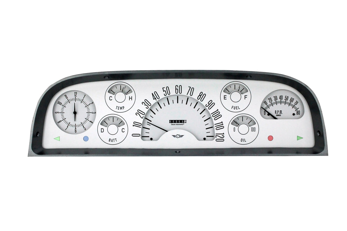 Classic Instruments 60-63 Chevy Truck Gauge Set White
