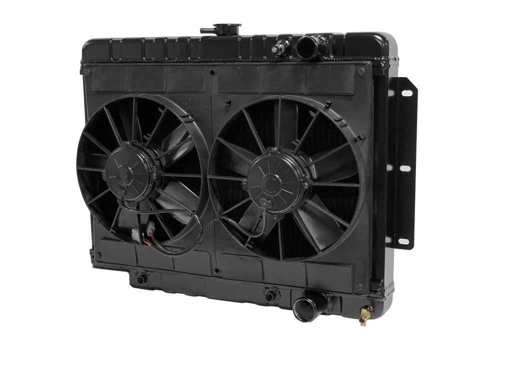 Dewitts Radiator Radiator w/Fans Impala 59-64 Auto Trans Black
