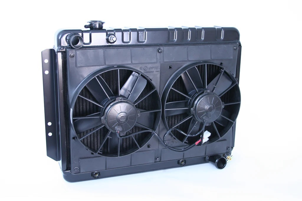 Dewitts Radiator Radiator w/Fans Impala 65-70 Auto Trans Black