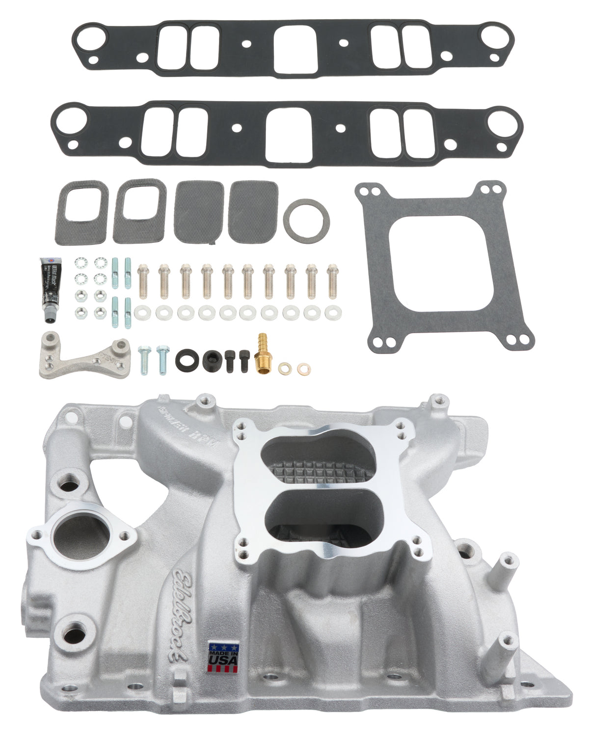 Edelbrock Perf RPM Pont Intake Install Kit