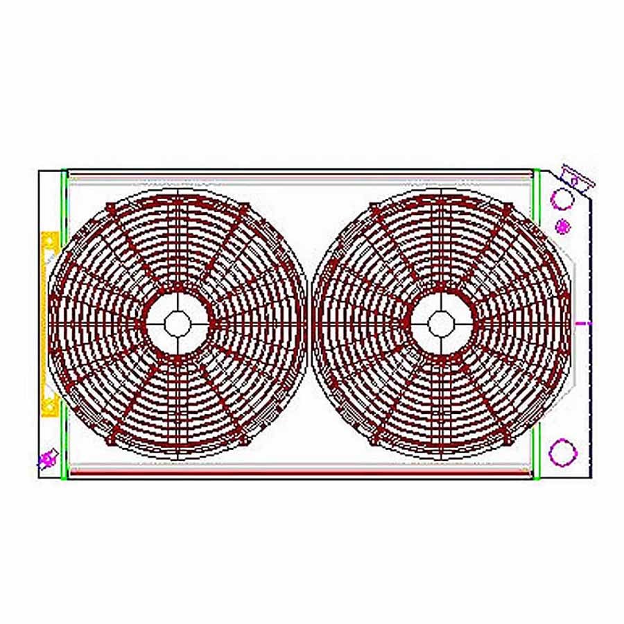 Griffin Radiator Combo Unit GM A & G Body LS Swap