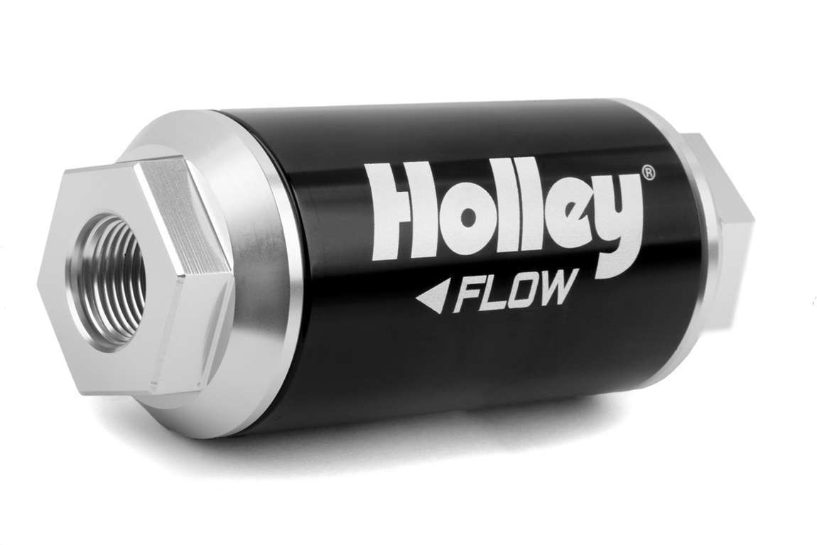 Holley Billet HP Fuel Filter - 3/8NPT 10-Micron 175GPH