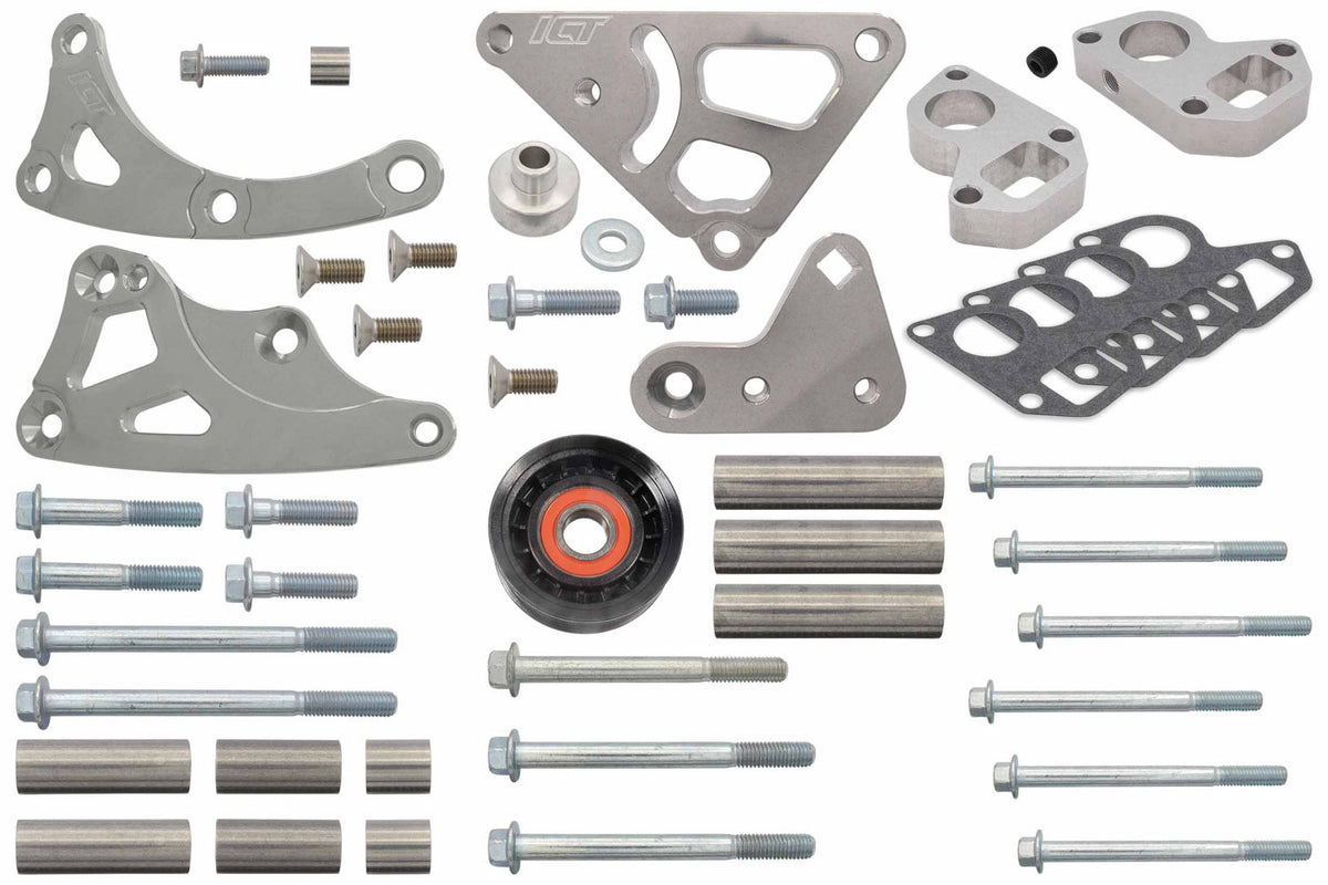ICT Billet Truck Turbo Alternator Bracket Kit