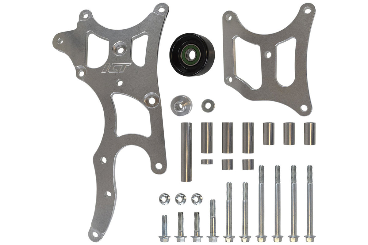 ICT Billet LS Truck Alternator and Power Steering Kit