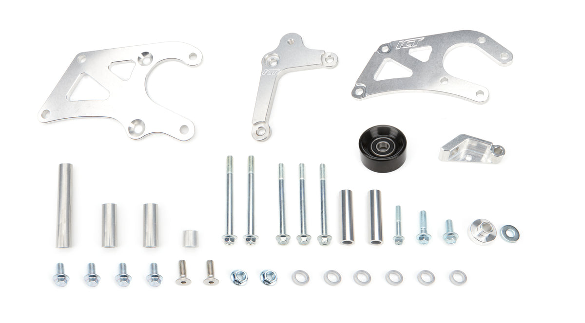 ICT Billet LS Truck Saginaw Power Steering Pump & Alt