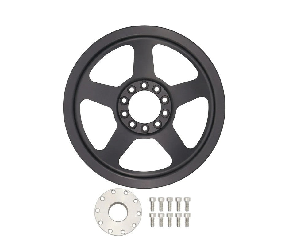 ICT Billet LS Power Steering Pump Pulley and Hub Truck