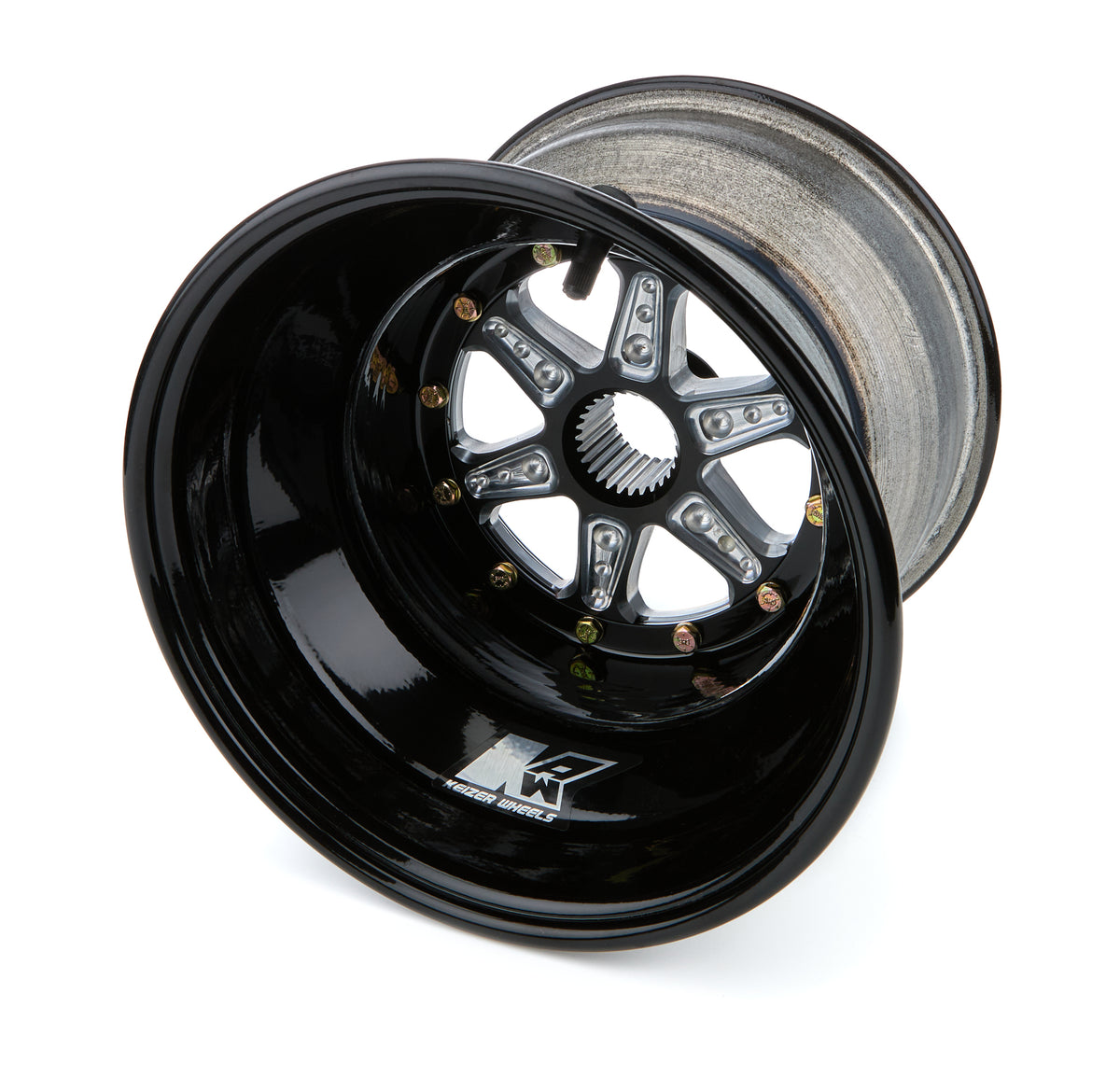 Keizer Aluminum Wheels Wheel 1.75 27spl 10in x 8in 3in BS Black