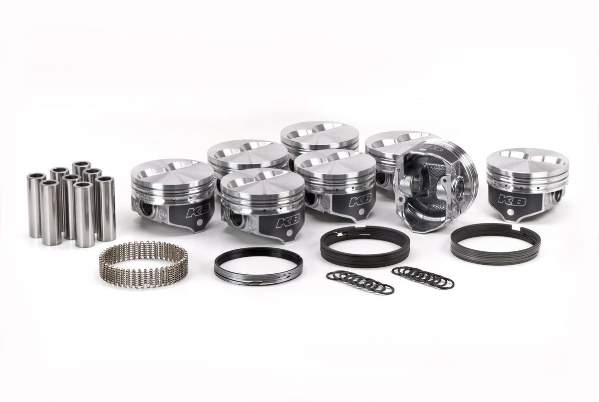 Kb Performance Pistons SBC Flat Top Piston Set 4.040 Bore w/Rings