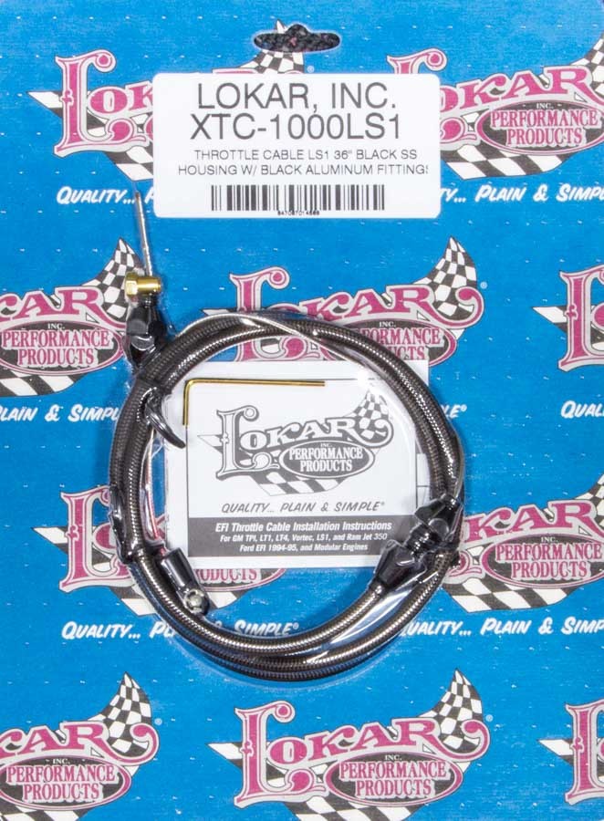 Lokar Throttle Cable Black 36in LS1