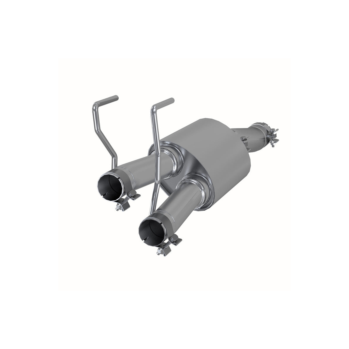 MBRP Stainless Muffler 3in In Single 2.25in Dual Out