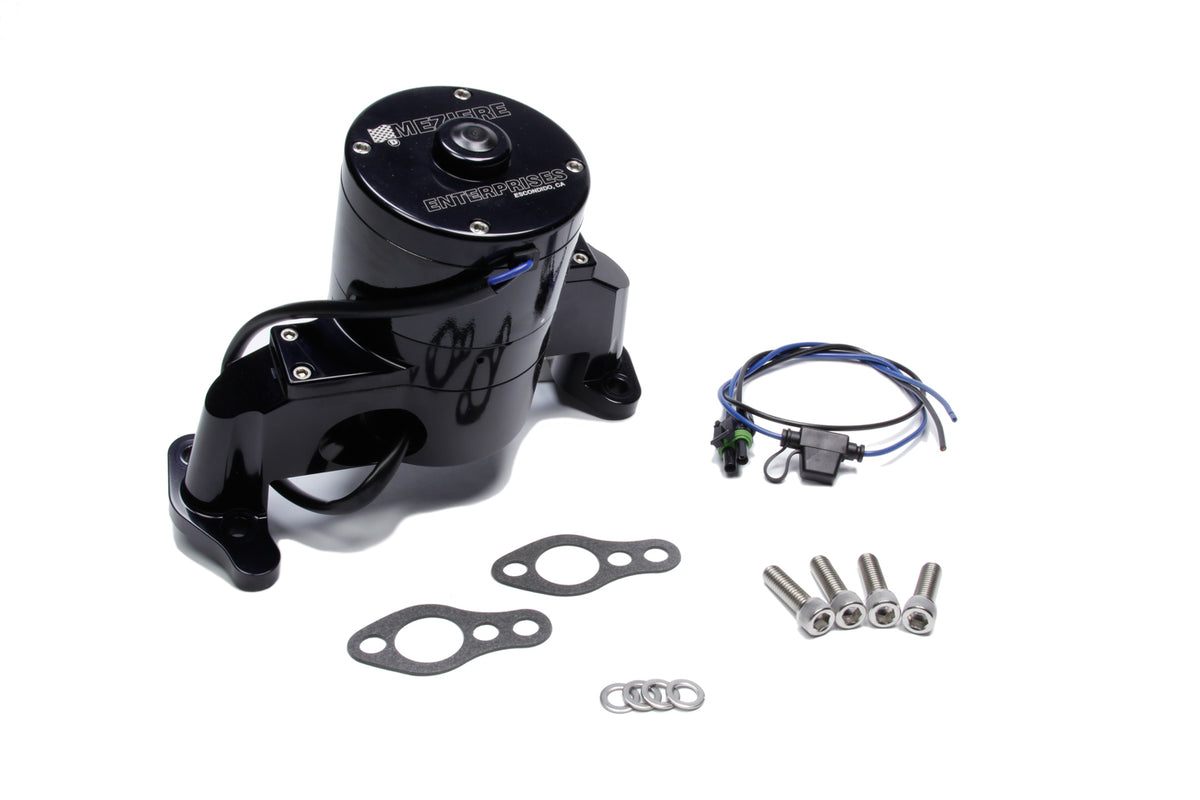 Meziere SBC Billet HD Electric Water Pump - Black